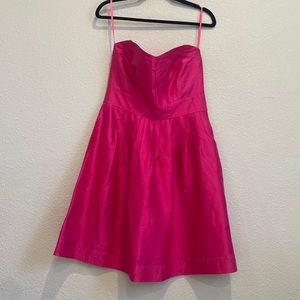 Beautiful pink DVF strapless dress